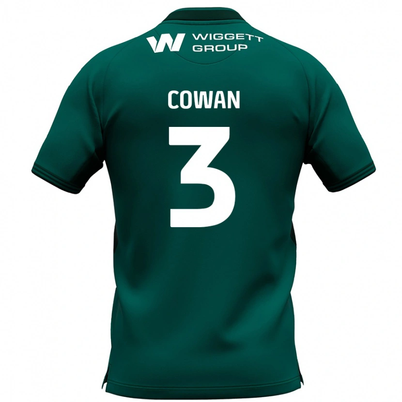Danxen Hombre Camiseta Leanne Cowan #3 Verde 2ª Equipación 2024/25 La Camisa México