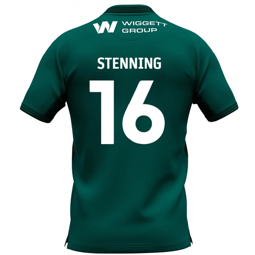 Danxen Hombre Camiseta Ellie Stenning #16 Verde 2ª Equipación 2024/25 La Camisa México