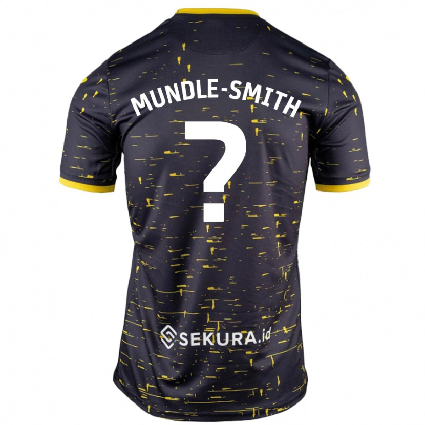 Danxen Hombre Camiseta Errol Mundle-Smith #0 Negro Amarillo 2ª Equipación 2024/25 La Camisa México