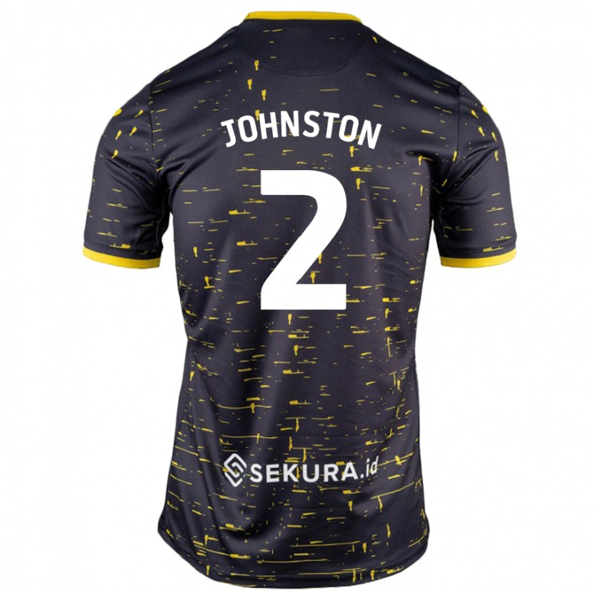 Danxen Hombre Camiseta Chardonnay Johnston #2 Negro Amarillo 2ª Equipación 2024/25 La Camisa México