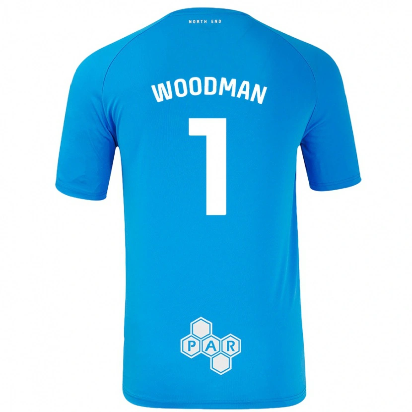 Danxen Hombre Camiseta Freddie Woodman #1 Azul Cielo 2ª Equipación 2024/25 La Camisa México