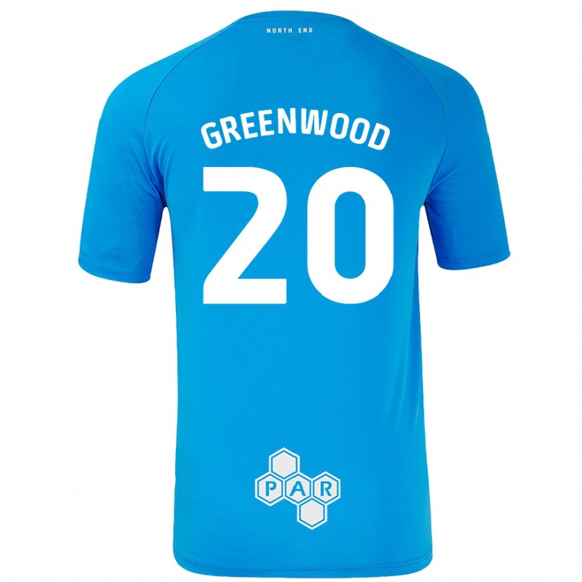 Danxen Hombre Camiseta Sam Greenwood #20 Azul Cielo 2ª Equipación 2024/25 La Camisa México