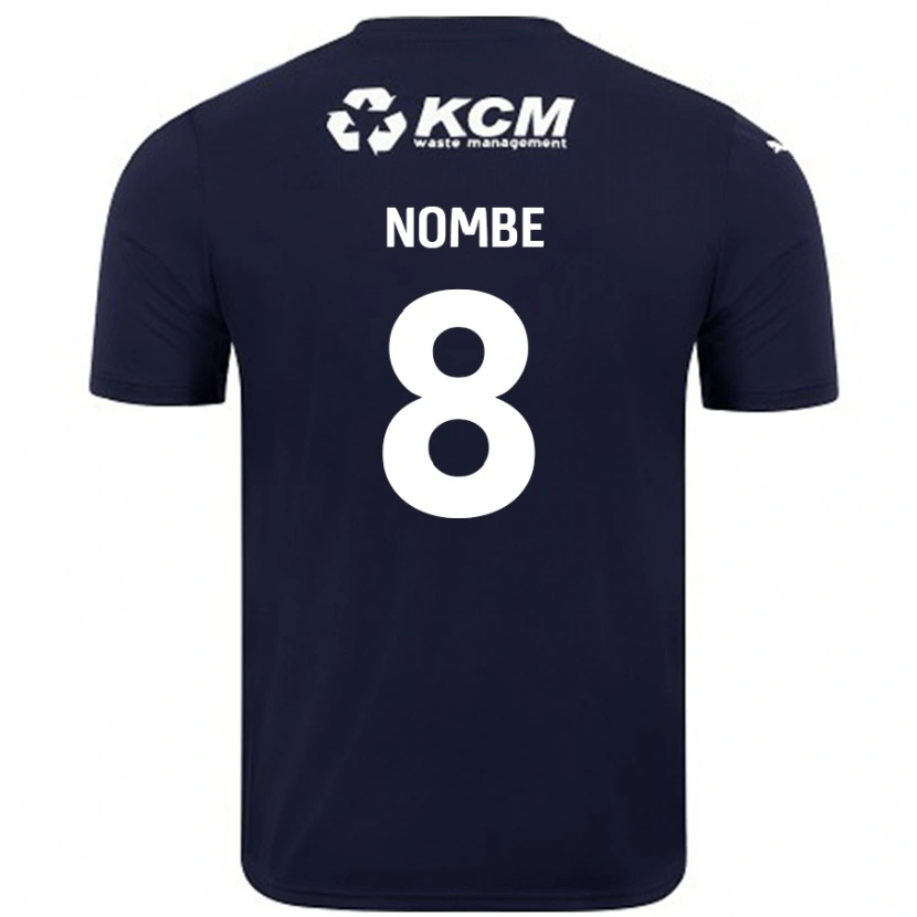 Danxen Hombre Camiseta Sam Nombe #8 Azul Marino 2ª Equipación 2024/25 La Camisa México