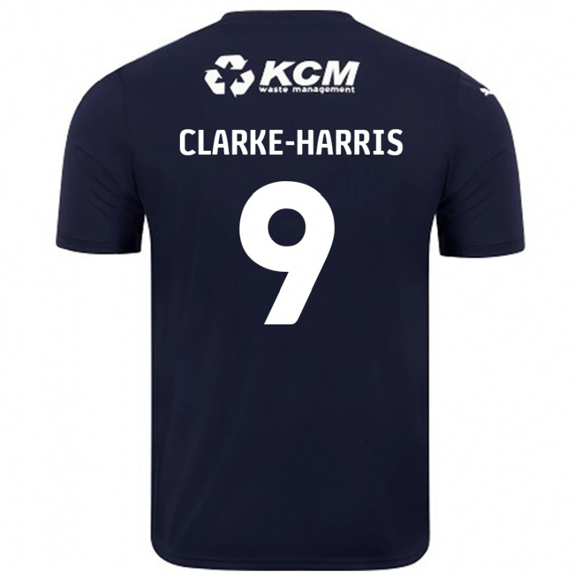 Danxen Hombre Camiseta Jonson Clarke-Harris #9 Azul Marino 2ª Equipación 2024/25 La Camisa México