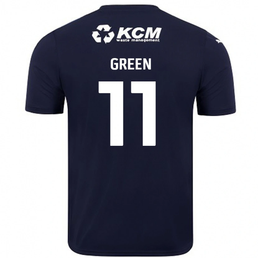 Danxen Hombre Camiseta Andre Green #11 Azul Marino 2ª Equipación 2024/25 La Camisa México
