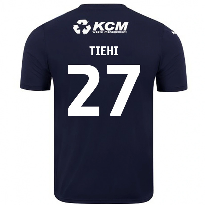Danxen Hombre Camiseta Christ Tiehi #27 Azul Marino 2ª Equipación 2024/25 La Camisa México