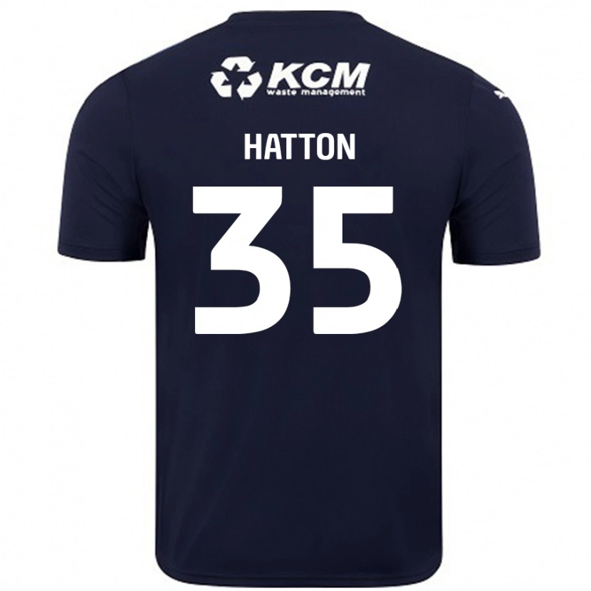 Danxen Hombre Camiseta Ben Hatton #35 Azul Marino 2ª Equipación 2024/25 La Camisa México