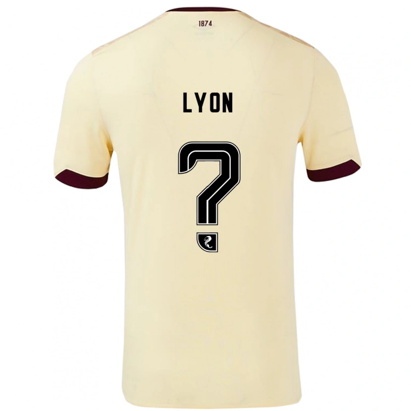 Danxen Hombre Camiseta Jack Lyon #0 Crema Burdeos 2ª Equipación 2024/25 La Camisa México