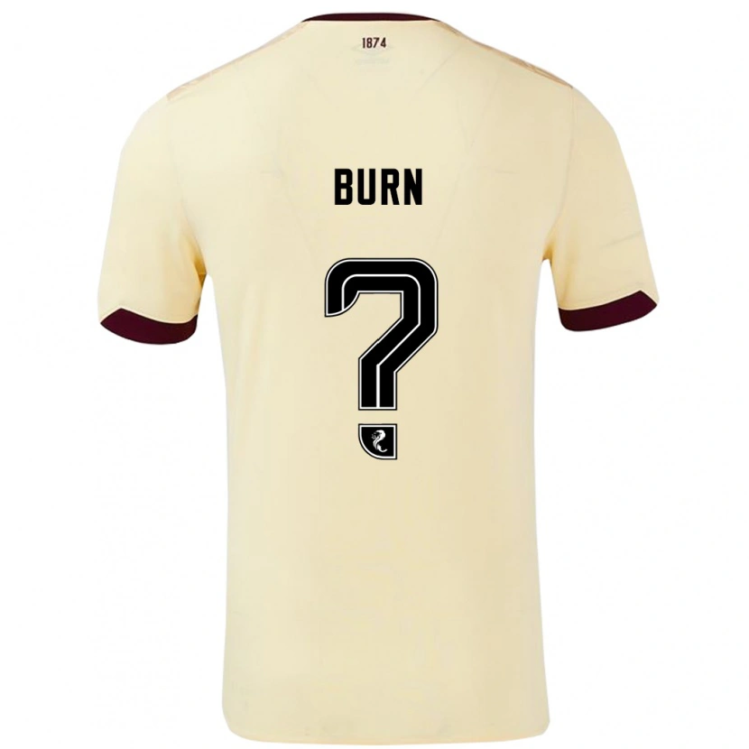 Danxen Hombre Camiseta Gregor Burn #0 Crema Burdeos 2ª Equipación 2024/25 La Camisa México