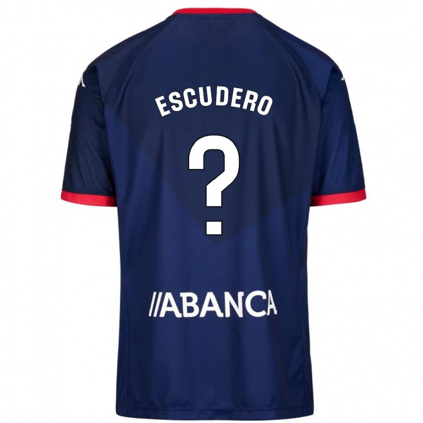 Danxen Hombre Camiseta Sergio Escudero #18 Azul Marino 2ª Equipación 2024/25 La Camisa México
