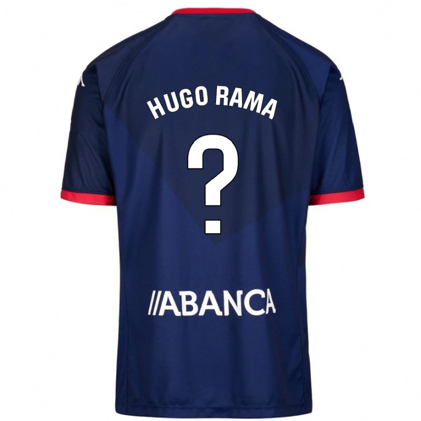 Danxen Hombre Camiseta Hugo Rama #22 Azul Marino 2ª Equipación 2024/25 La Camisa México