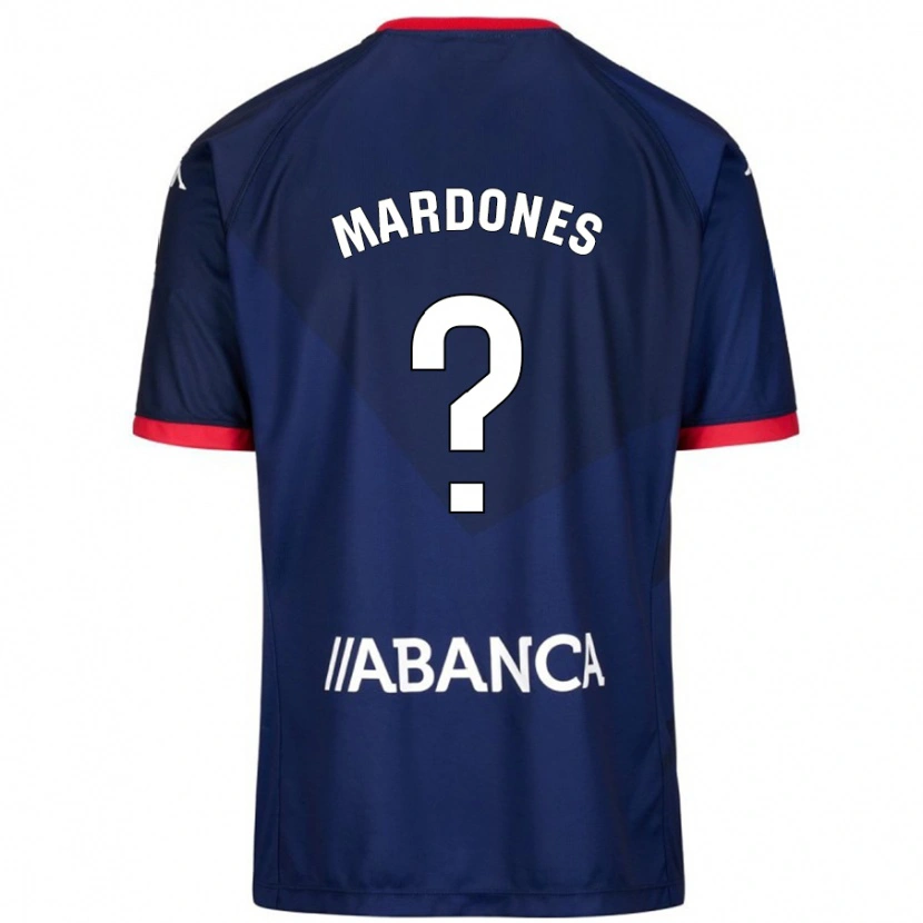 Danxen Hombre Camiseta Alvaro Mardones #0 Azul Marino 2ª Equipación 2024/25 La Camisa México