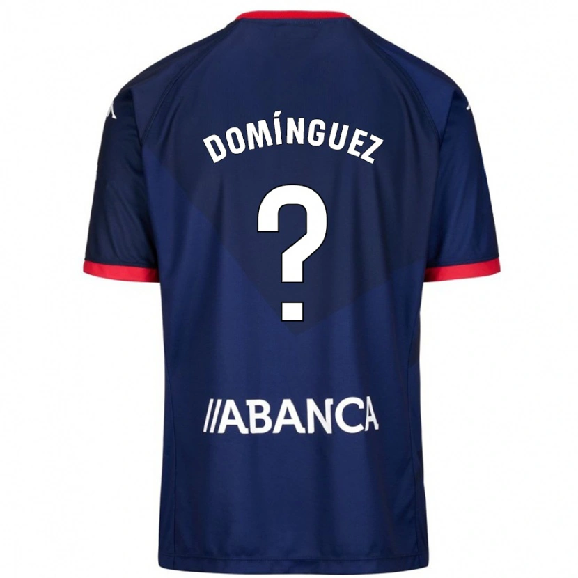 Danxen Hombre Camiseta David Domínguez #0 Azul Marino 2ª Equipación 2024/25 La Camisa México