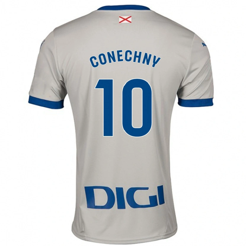 Danxen Hombre Camiseta Tomás Conechny #10 Gris Claro 2ª Equipación 2024/25 La Camisa México