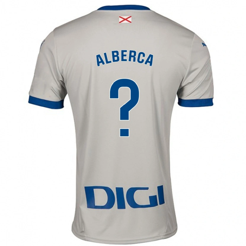 Danxen Hombre Camiseta Iñaki Alberca #0 Gris Claro 2ª Equipación 2024/25 La Camisa México