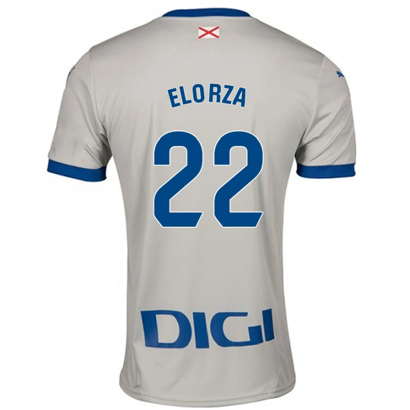 Danxen Hombre Camiseta Sheila Elorza #22 Gris Claro 2ª Equipación 2024/25 La Camisa México