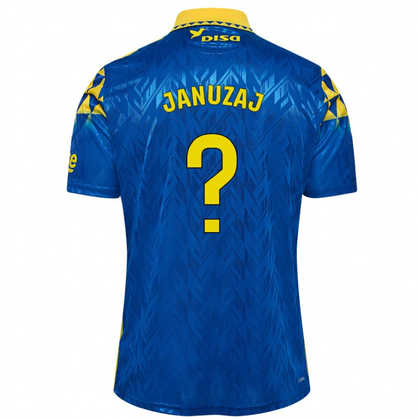 Danxen Hombre Camiseta Adnan Januzaj #0 Azul Amarillo 2ª Equipación 2024/25 La Camisa México