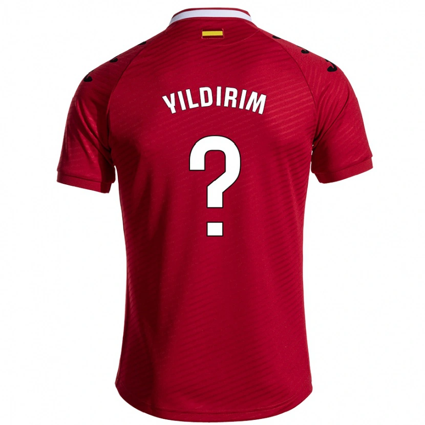 Danxen Hombre Camiseta Bertuğ Yıldırım #0 Rojo Oscuro 2ª Equipación 2024/25 La Camisa México