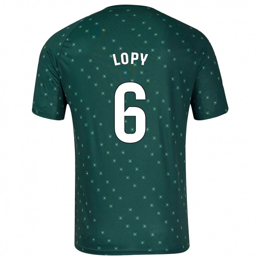 Danxen Hombre Camiseta Dion Lopy #6 Verde Oscuro 2ª Equipación 2024/25 La Camisa México