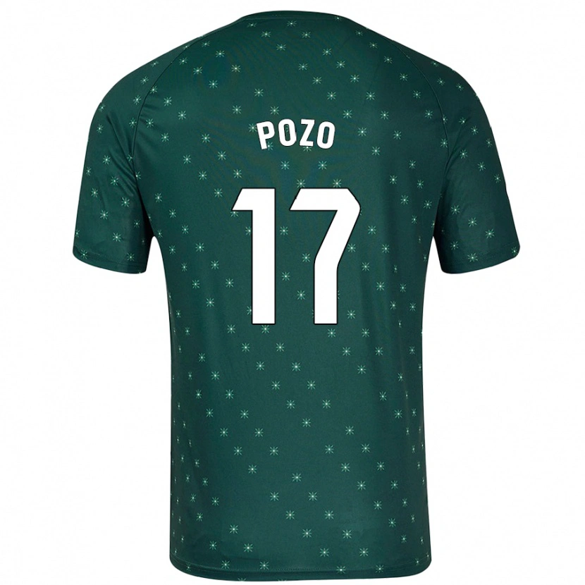 Danxen Hombre Camiseta Álex Pozo #17 Verde Oscuro 2ª Equipación 2024/25 La Camisa México