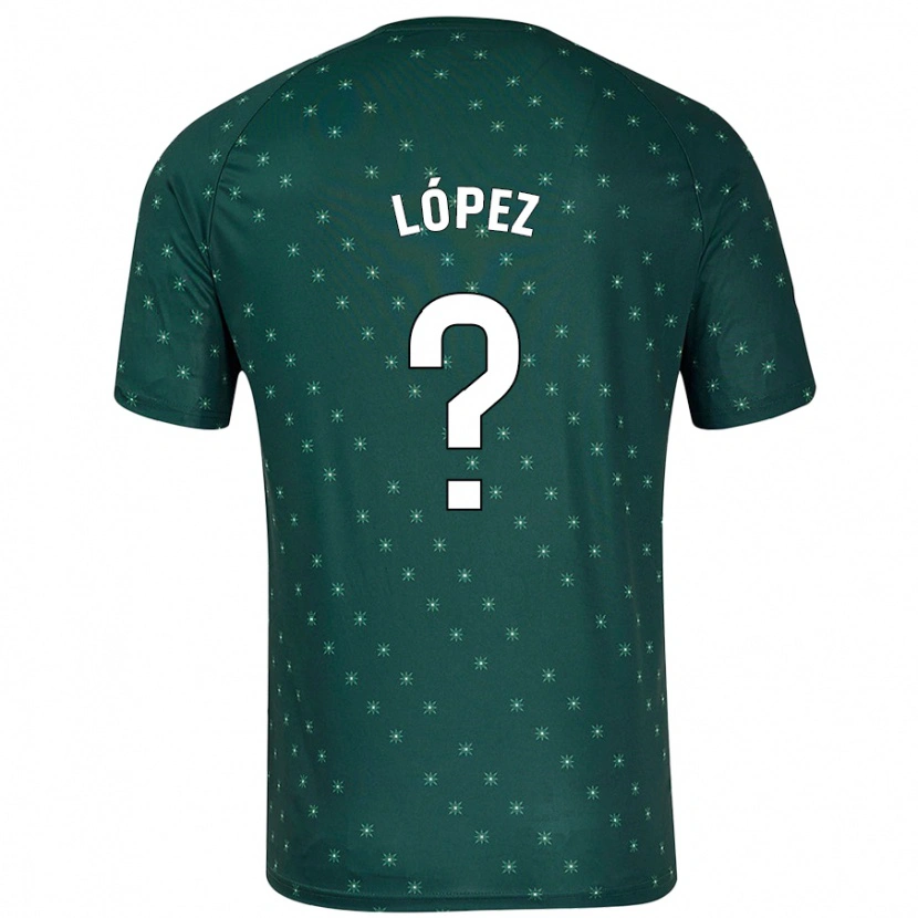 Danxen Hombre Camiseta Jesús López #0 Verde Oscuro 2ª Equipación 2024/25 La Camisa México