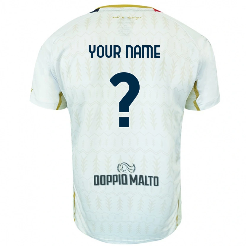 Danxen Hombre Camiseta Su Nombre #0 Blanco 2ª Equipación 2024/25 La Camisa México