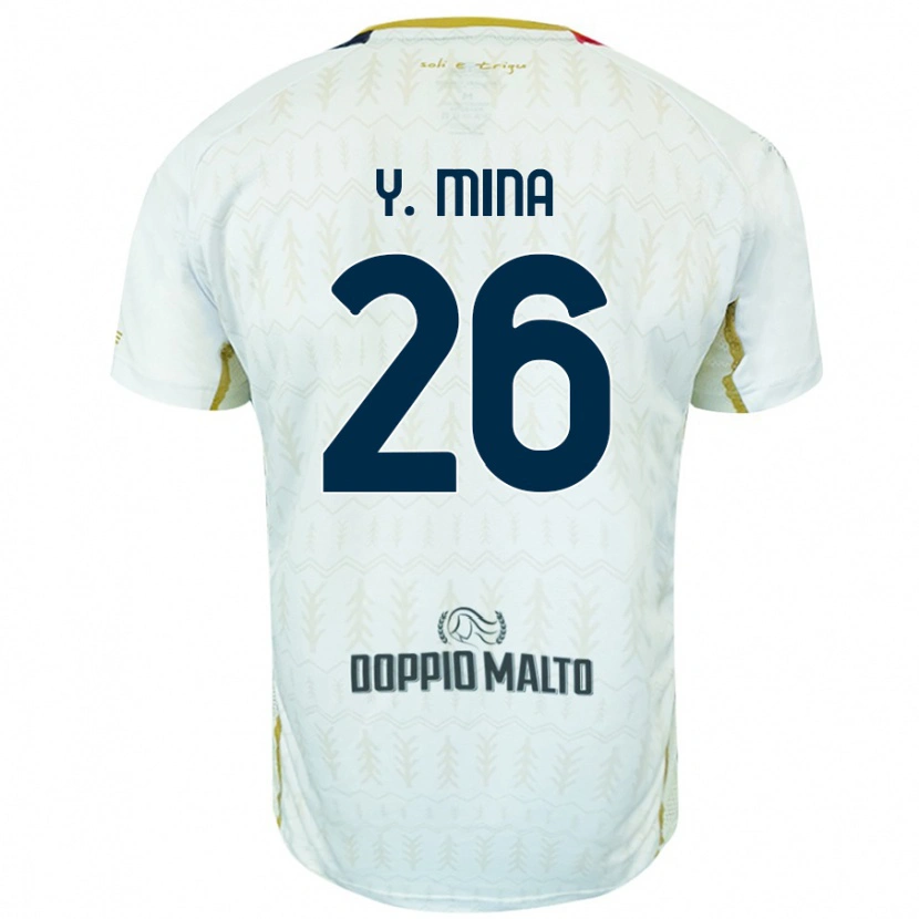 Danxen Hombre Camiseta Yerry Mina #26 Blanco 2ª Equipación 2024/25 La Camisa México