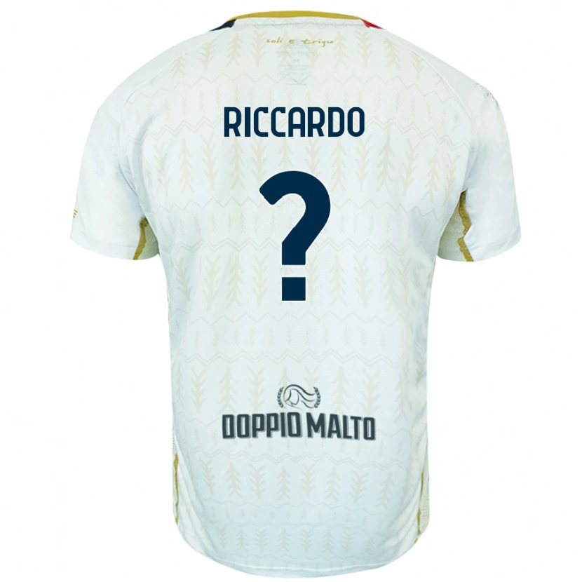 Danxen Hombre Camiseta Riccardo Congiu #0 Blanco 2ª Equipación 2024/25 La Camisa México
