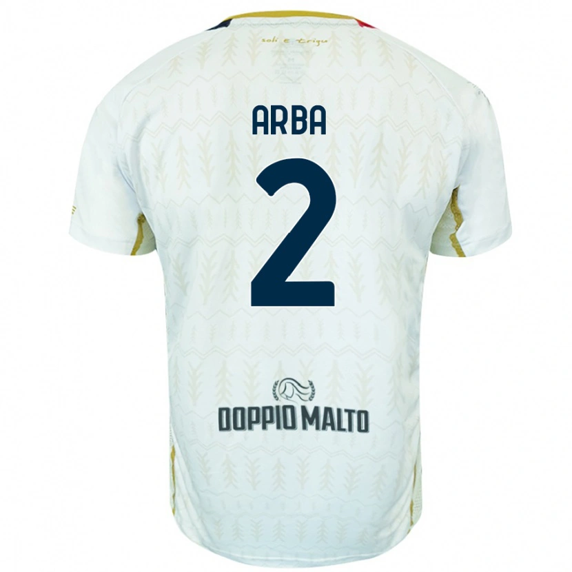 Danxen Hombre Camiseta Federico Arba #2 Blanco 2ª Equipación 2024/25 La Camisa México