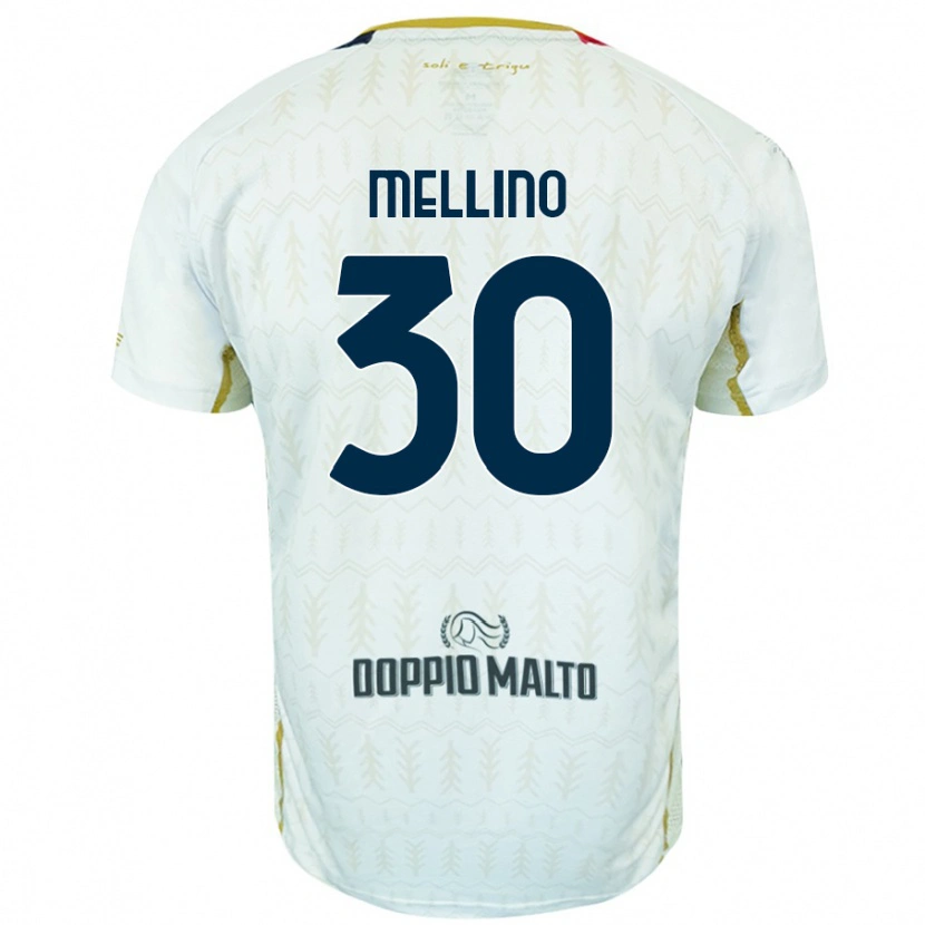 Danxen Hombre Camiseta Carlo Mellino #30 Blanco 2ª Equipación 2024/25 La Camisa México