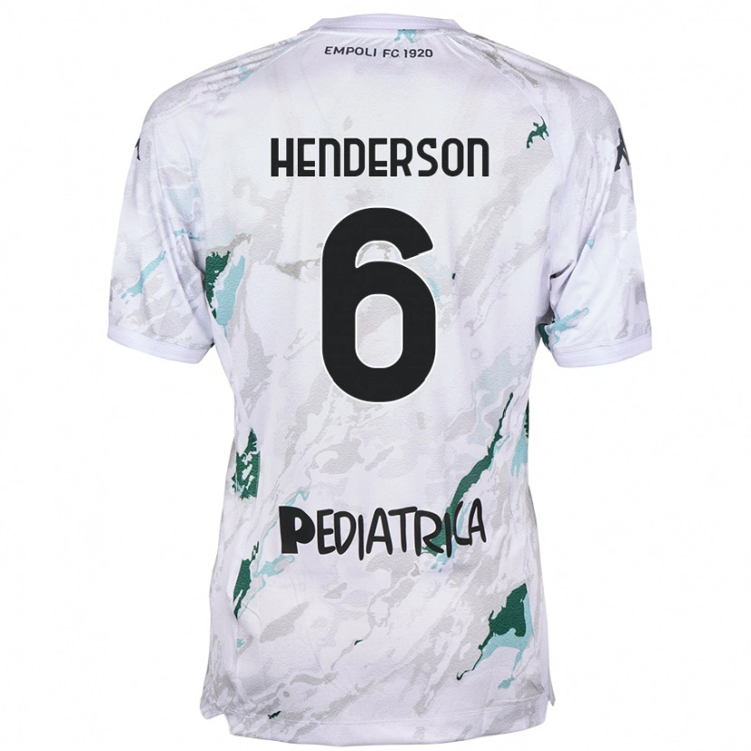 Danxen Hombre Camiseta Liam Henderson #6 Gris 2ª Equipación 2024/25 La Camisa México