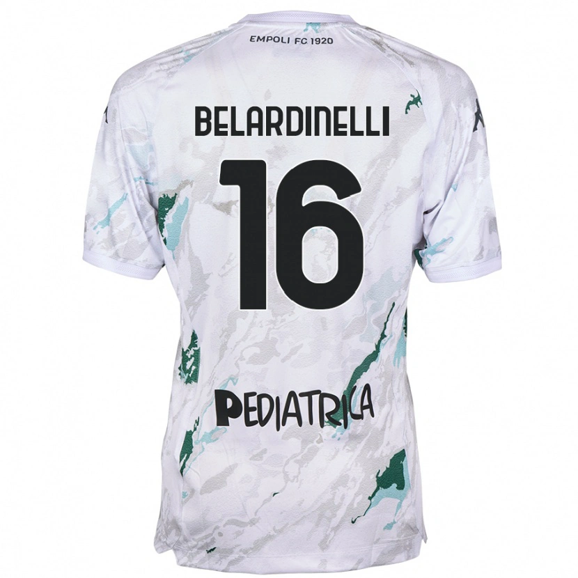 Danxen Hombre Camiseta Luca Belardinelli #16 Gris 2ª Equipación 2024/25 La Camisa México