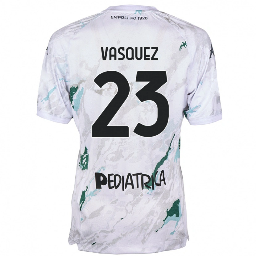 Danxen Hombre Camiseta Devis Vásquez #23 Gris 2ª Equipación 2024/25 La Camisa México