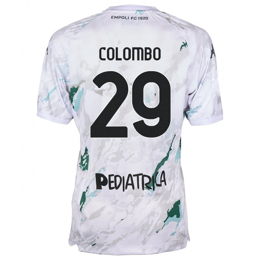Danxen Hombre Camiseta Lorenzo Colombo #29 Gris 2ª Equipación 2024/25 La Camisa México