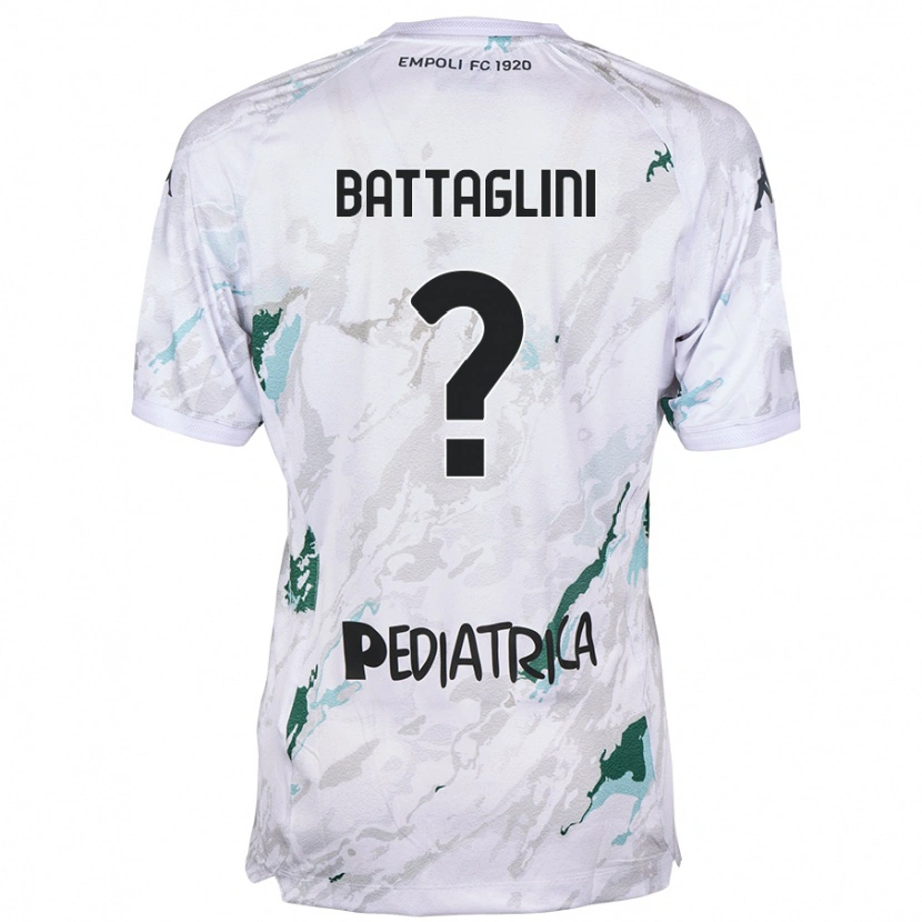 Danxen Hombre Camiseta Pietro Battaglini #0 Gris 2ª Equipación 2024/25 La Camisa México