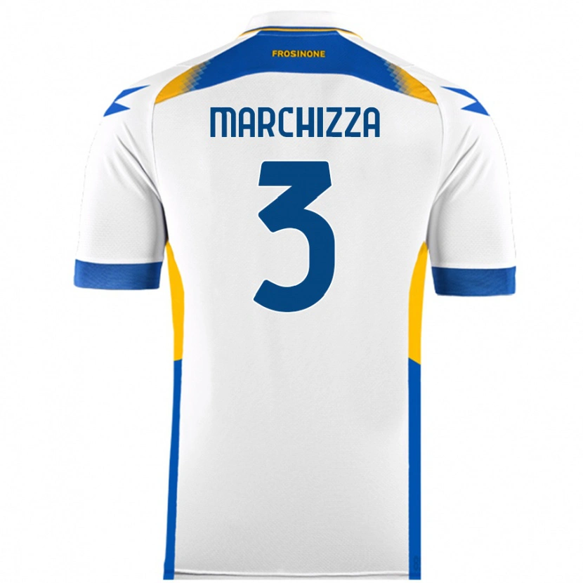 Danxen Hombre Camiseta Riccardo Marchizza #3 Blanco 2ª Equipación 2024/25 La Camisa México