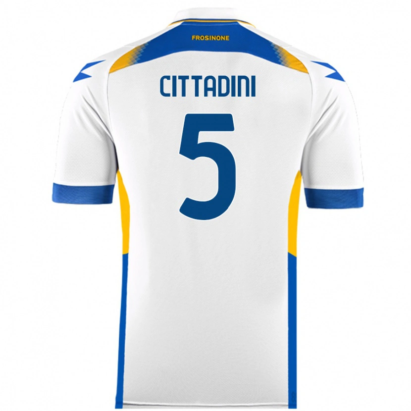 Danxen Hombre Camiseta Giorgio Cittadini #5 Blanco 2ª Equipación 2024/25 La Camisa México