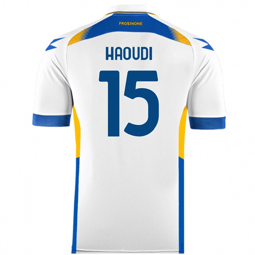 Danxen Hombre Camiseta Hamza Haoudi #15 Blanco 2ª Equipación 2024/25 La Camisa México