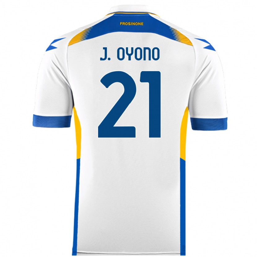 Danxen Hombre Camiseta Jérémy Oyono #21 Blanco 2ª Equipación 2024/25 La Camisa México