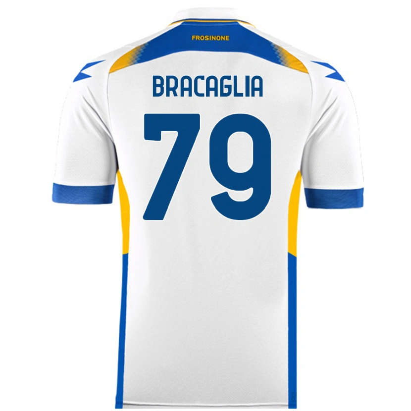 Danxen Hombre Camiseta Gabriele Bracaglia #79 Blanco 2ª Equipación 2024/25 La Camisa México
