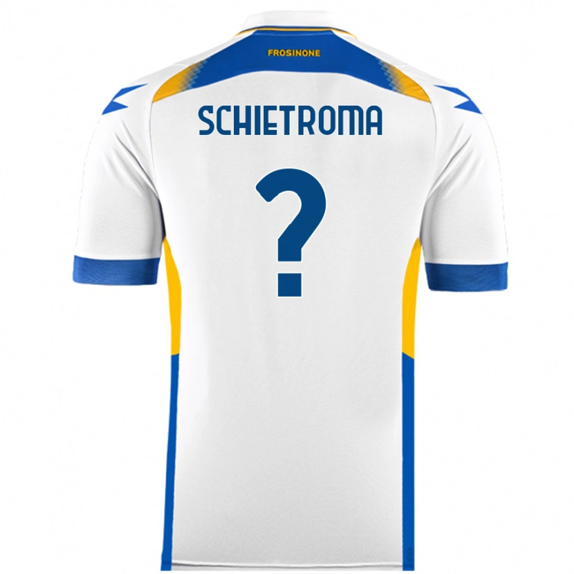 Danxen Hombre Camiseta Lorenzo Schietroma #0 Blanco 2ª Equipación 2024/25 La Camisa México