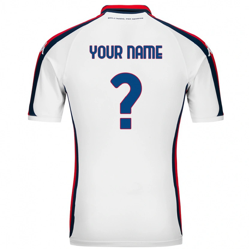 Danxen Hombre Camiseta Su Nombre #0 Blanco 2ª Equipación 2024/25 La Camisa México