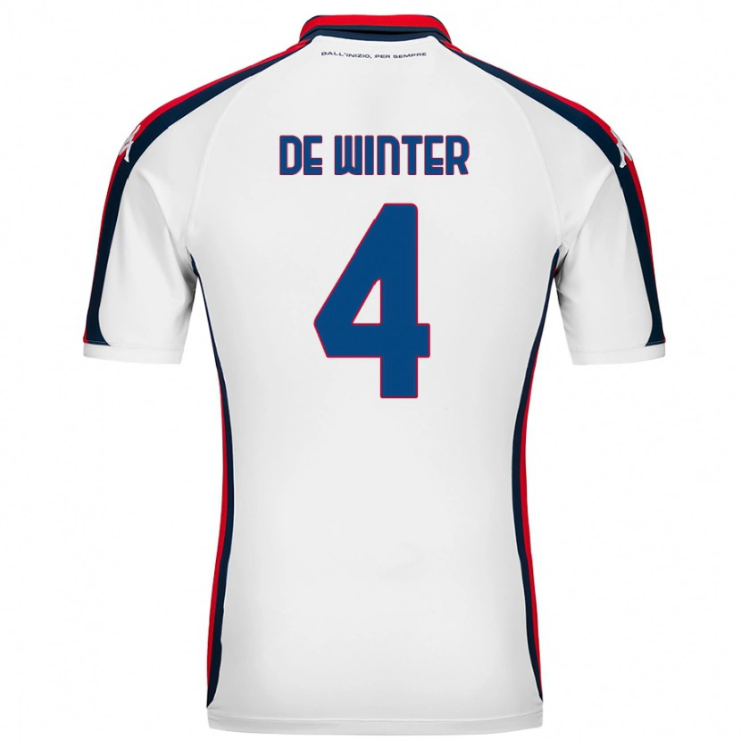 Danxen Hombre Camiseta Koni De Winter #4 Blanco 2ª Equipación 2024/25 La Camisa México