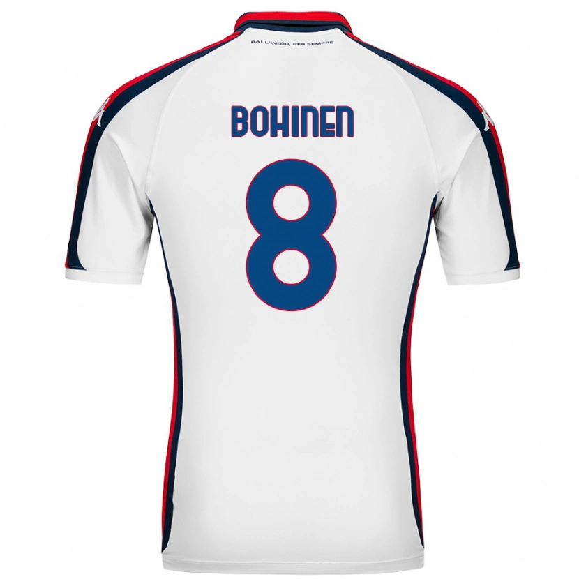 Danxen Hombre Camiseta Emil Bohinen #8 Blanco 2ª Equipación 2024/25 La Camisa México