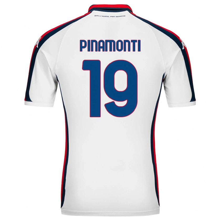Danxen Hombre Camiseta Andrea Pinamonti #19 Blanco 2ª Equipación 2024/25 La Camisa México