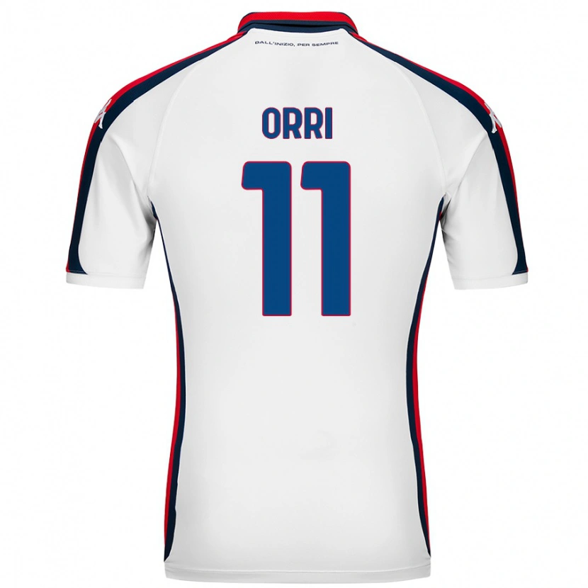Danxen Hombre Camiseta Ágúst Orri Thorsteinsson #11 Blanco 2ª Equipación 2024/25 La Camisa México