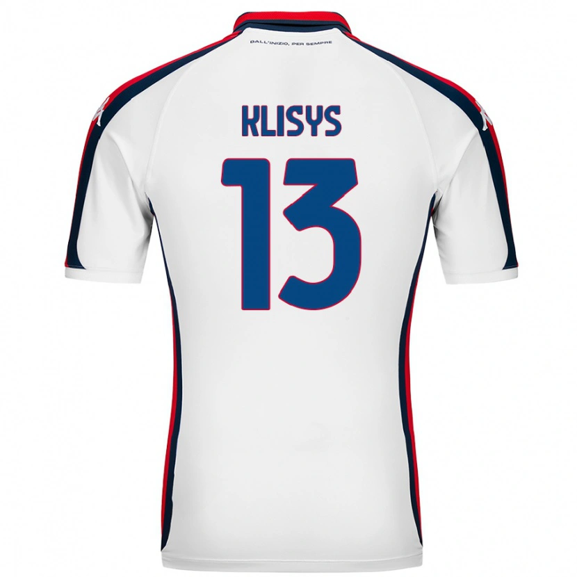 Danxen Hombre Camiseta Lukas Klisys #13 Blanco 2ª Equipación 2024/25 La Camisa México