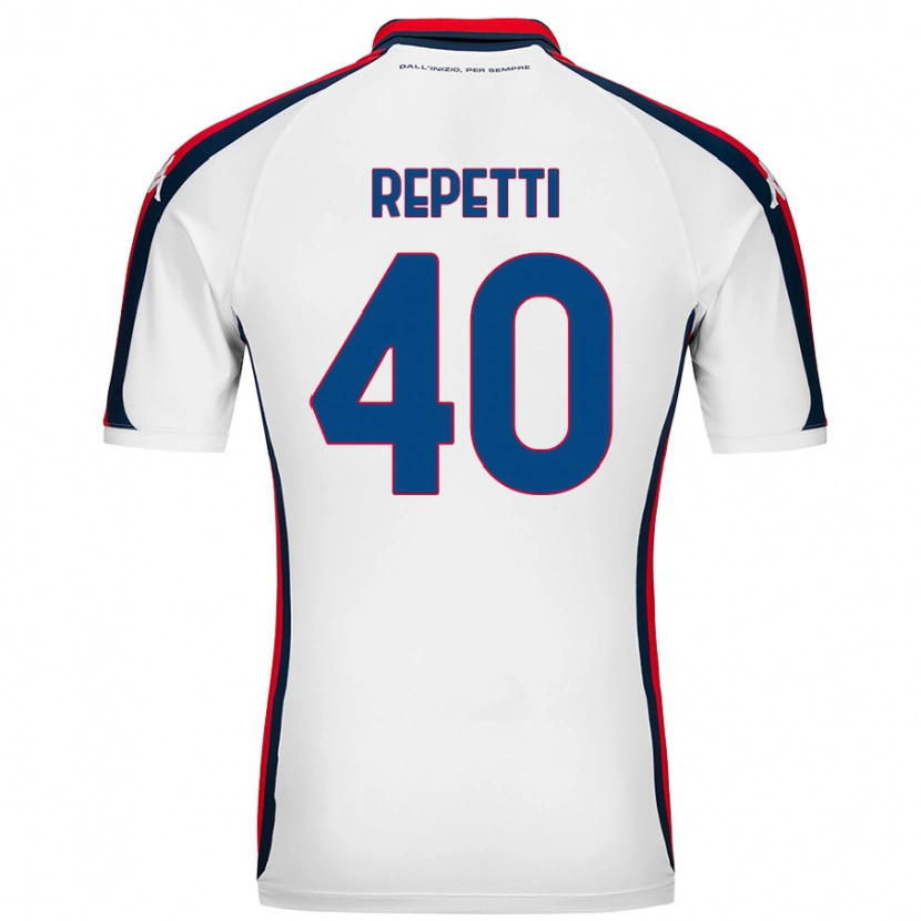 Danxen Hombre Camiseta Chiara Repetti #40 Blanco 2ª Equipación 2024/25 La Camisa México