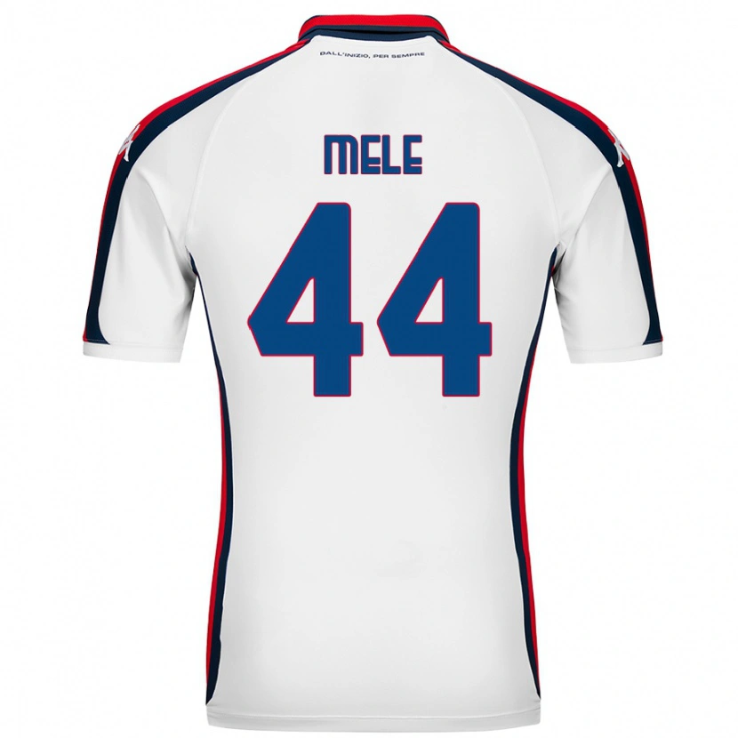 Danxen Hombre Camiseta Chiara Mele #44 Blanco 2ª Equipación 2024/25 La Camisa México