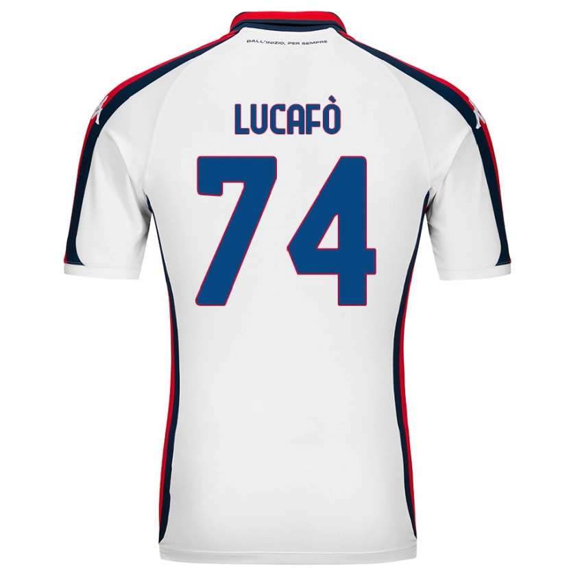 Danxen Hombre Camiseta Sara Lucafò #74 Blanco 2ª Equipación 2024/25 La Camisa México